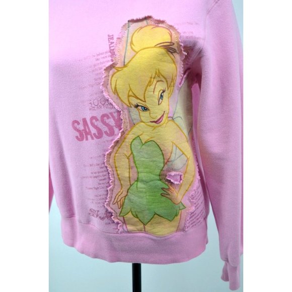 DISNEY STORE EXCLUSIVE Women's Crewneck Sweatshirt - Tinker Bell - SASSY Small - Picture 3 of 5